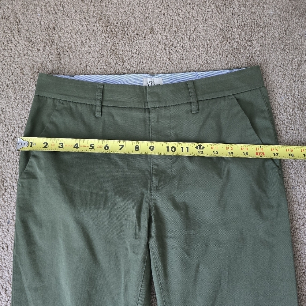J Crew Green Pants Boyfriend Chino Size 26 - Picture 4 of 10